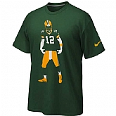 Green Bay Packers Aaron Rodgers Nike Silhouette WEM T-Shirt - Green,baseball caps,new era cap wholesale,wholesale hats